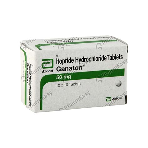 Ganaton (Itopride hydrochloride) 50 mg Tablets – .